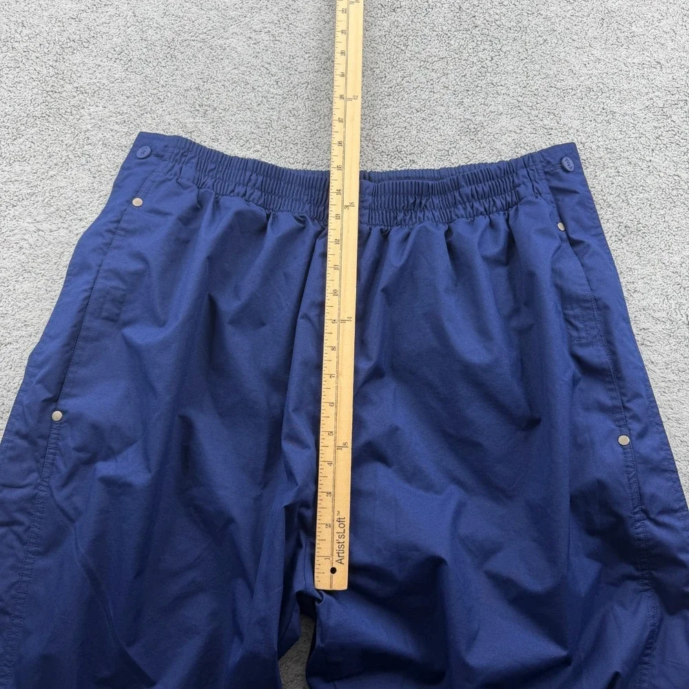 Vintage Adidas Tear Away Pants Mens 2XLT XXLT Blue Baggy Basketball Y2K Warm Up